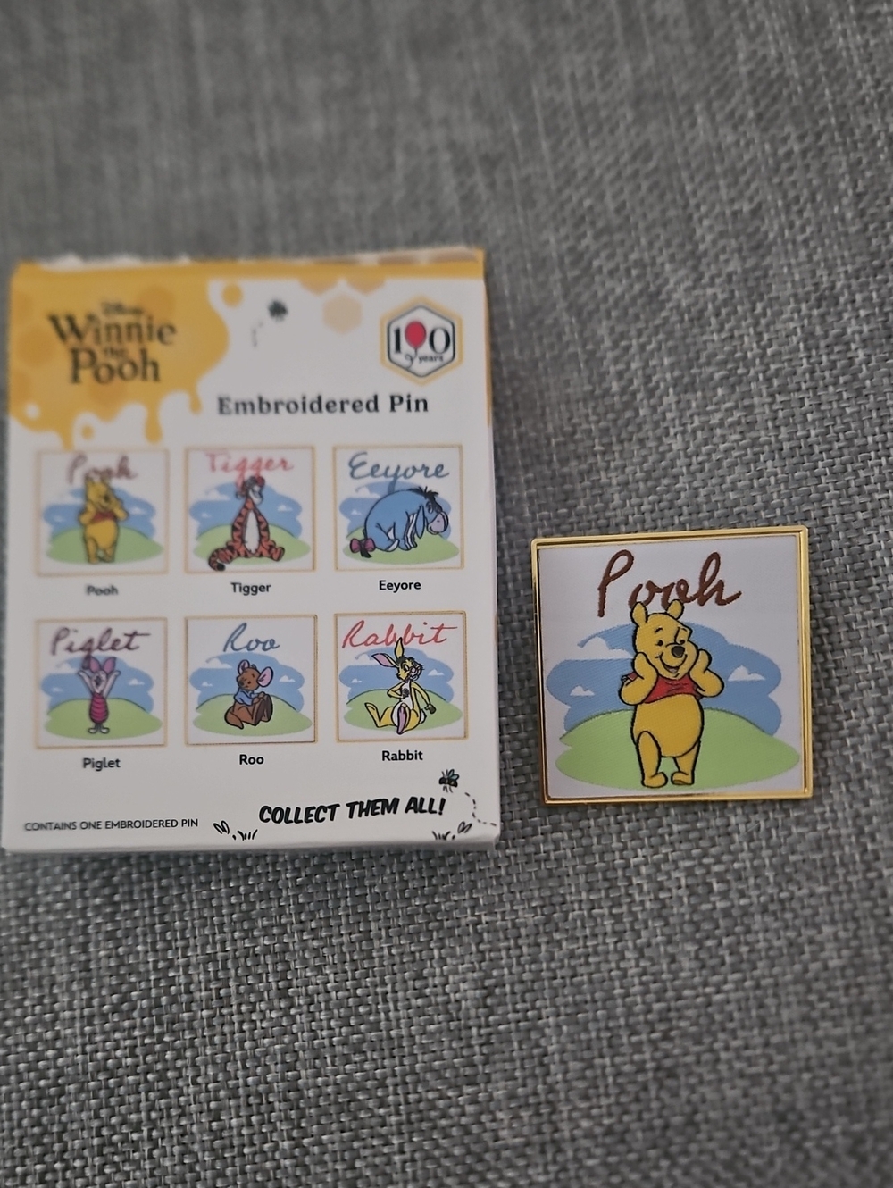 Disney Winnie the Pooh Embroidered Pin